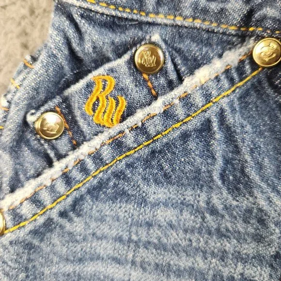 Vintage Y2K Roca Baby Rocawear Denim Jeans Boys Size 4T Skate Grunge Embroidered - Picture 10 of 14